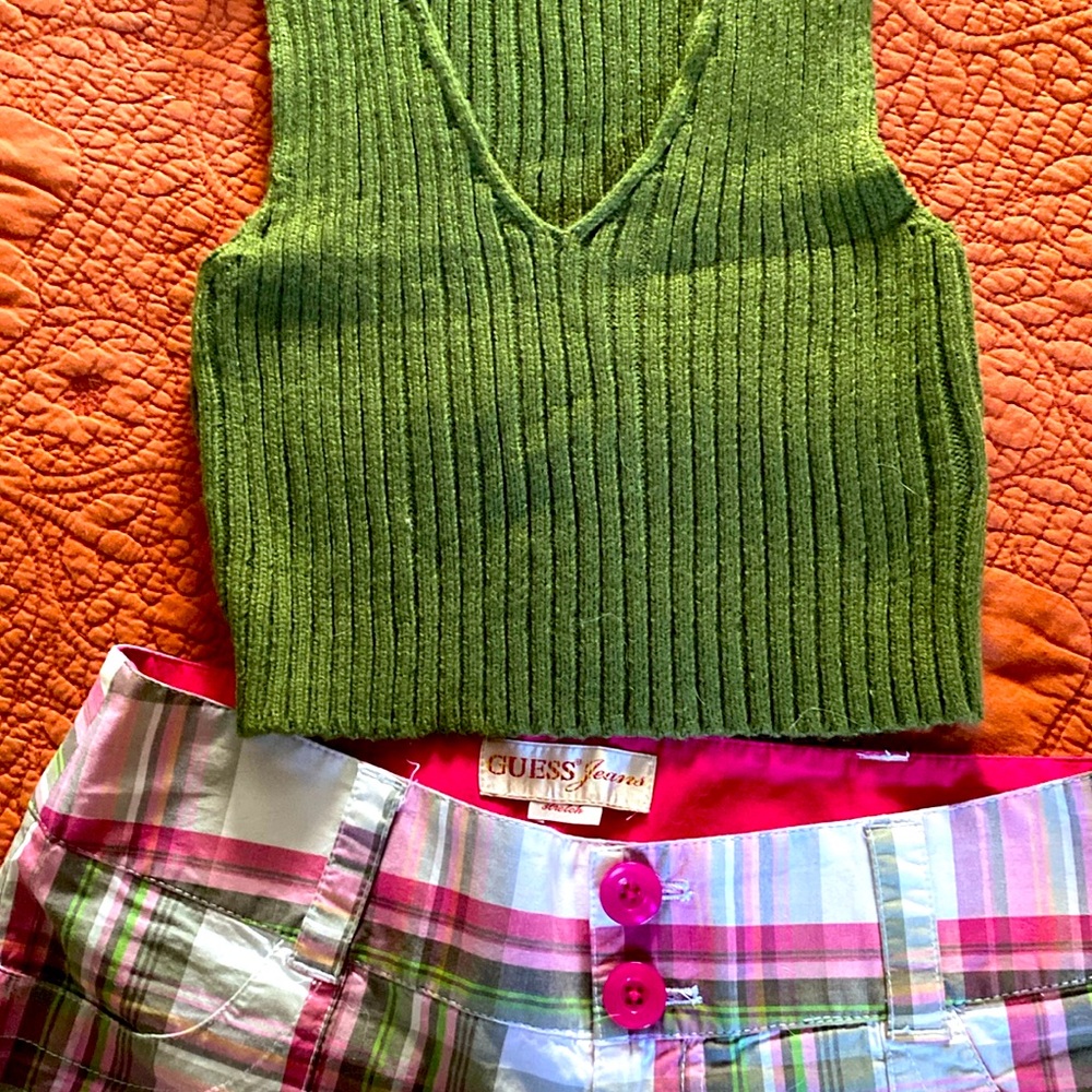 Guess shorts with sweater vest